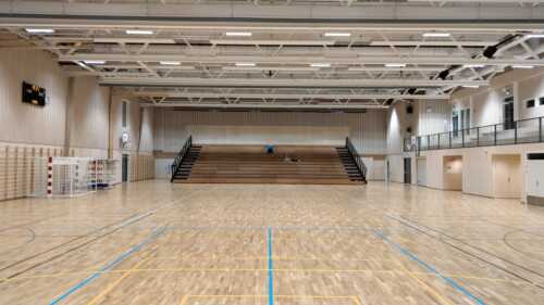 Inngangsparti Valhall Arena